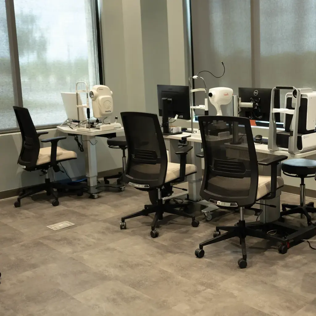 Diagnostic testing suite with multiple imaging stations at Modern Vision Centers