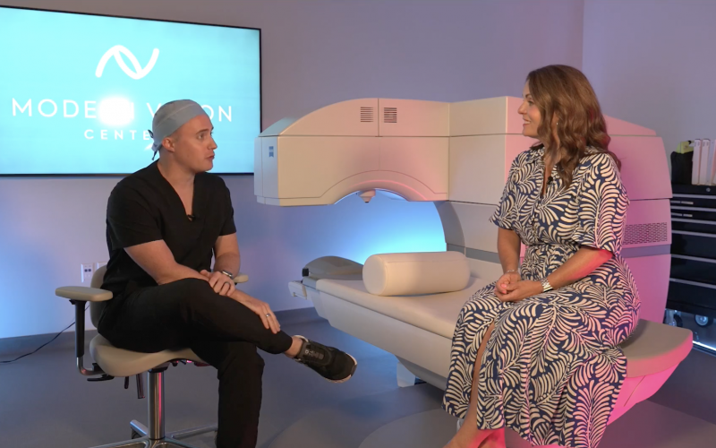 modern vision centers drew dickson MD interviewed on SMILE vision correction
